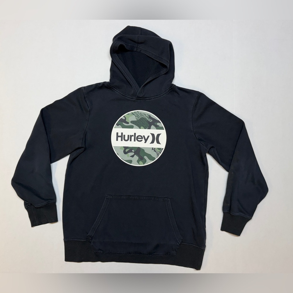 Hurley Boy’s Camouflage Black‎ XL Pullover Hoodie